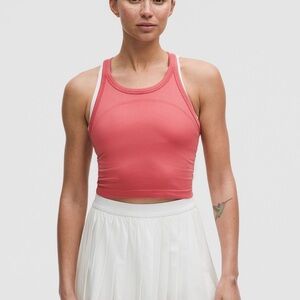 Lululemon Swiftly Tech Cropped Tank - Desert Red